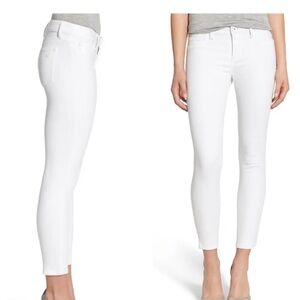 DL1961 white skinny jeans ankle length size 30